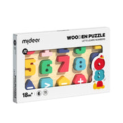 Mideer Wooden Puzzle: Let's Learn Numbers