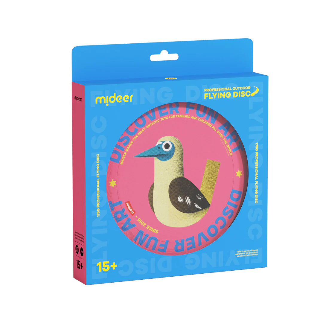 Mideer Flying Disc Blue-Footed Booby - Pink Outdoor Throwing Toy