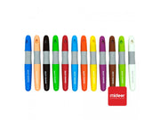 Mideer Washable Silky Crayon 12 Colors - Mess-Free Kids Coloring Set