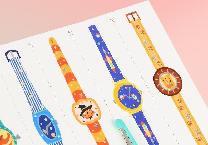Mideer Temporary Tattoos Watches and Bracelets - 20-Pack for Kids