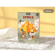Mideer World Traveler Coloring Poster Africa - Kids Activity
