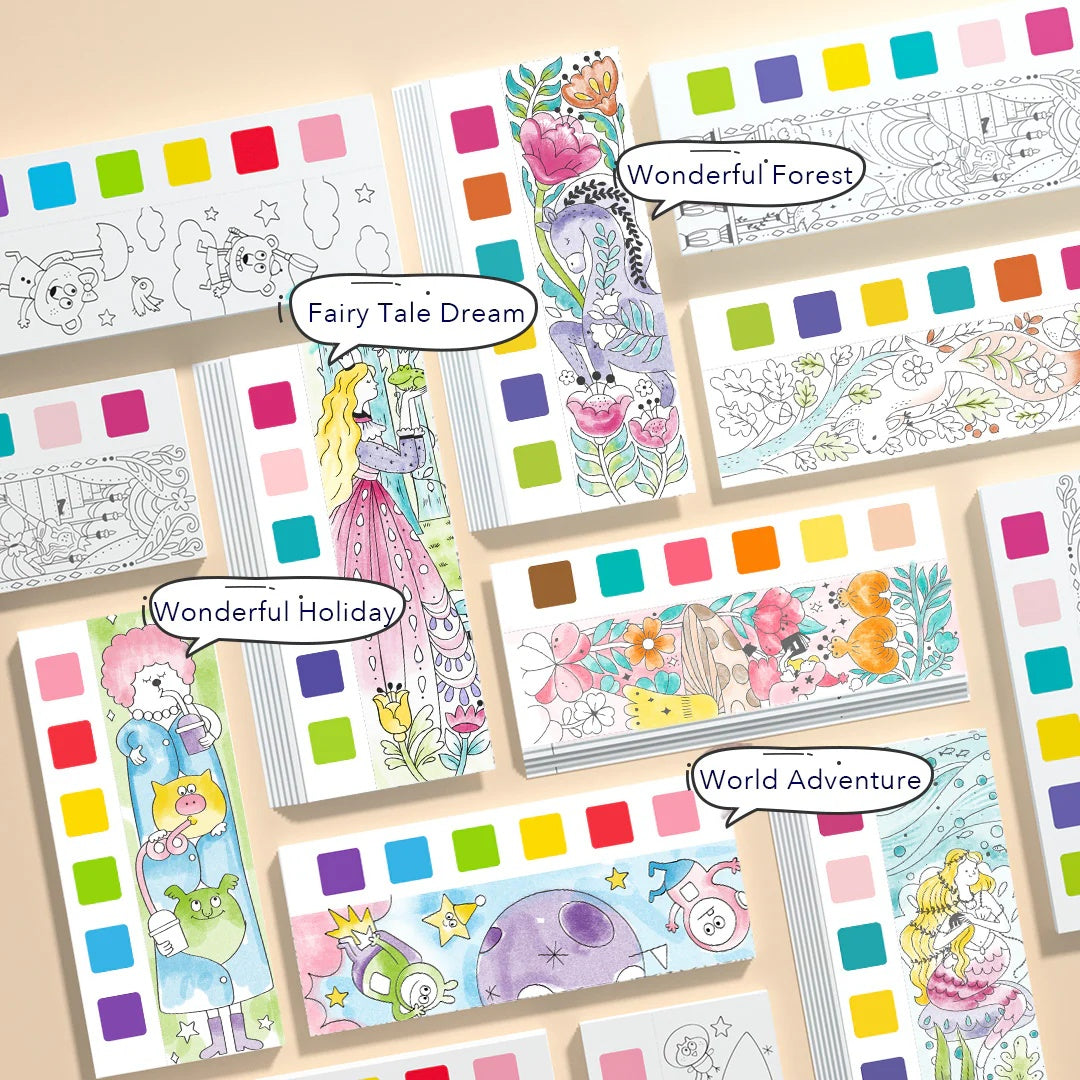 Mideer Watercolor Painting Book Fairy Tale Dream - Kids Art Book