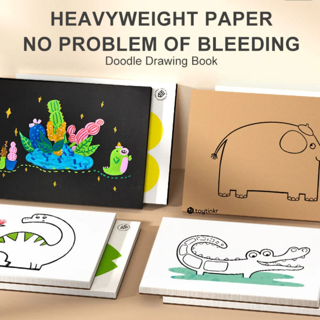 Mideer Drawing Doodle Book - Kraft Paper - Age 3+