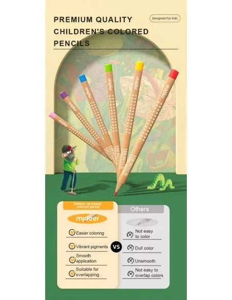 Mideer Vibrant Coloured Pencil Set - 36 Colours