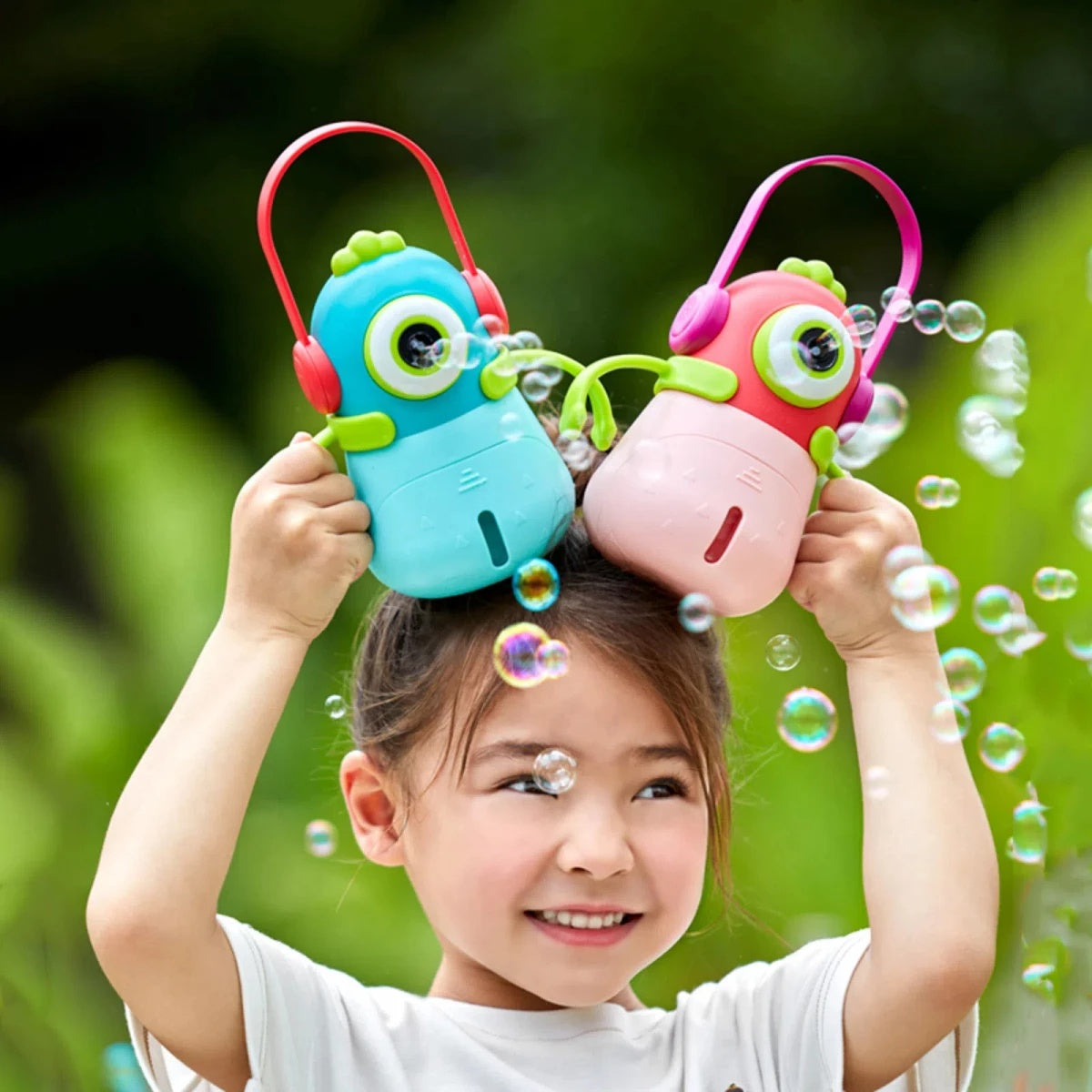 Mideer Monster Bubbles Pink - Outdoor Bubble Toy for Kids