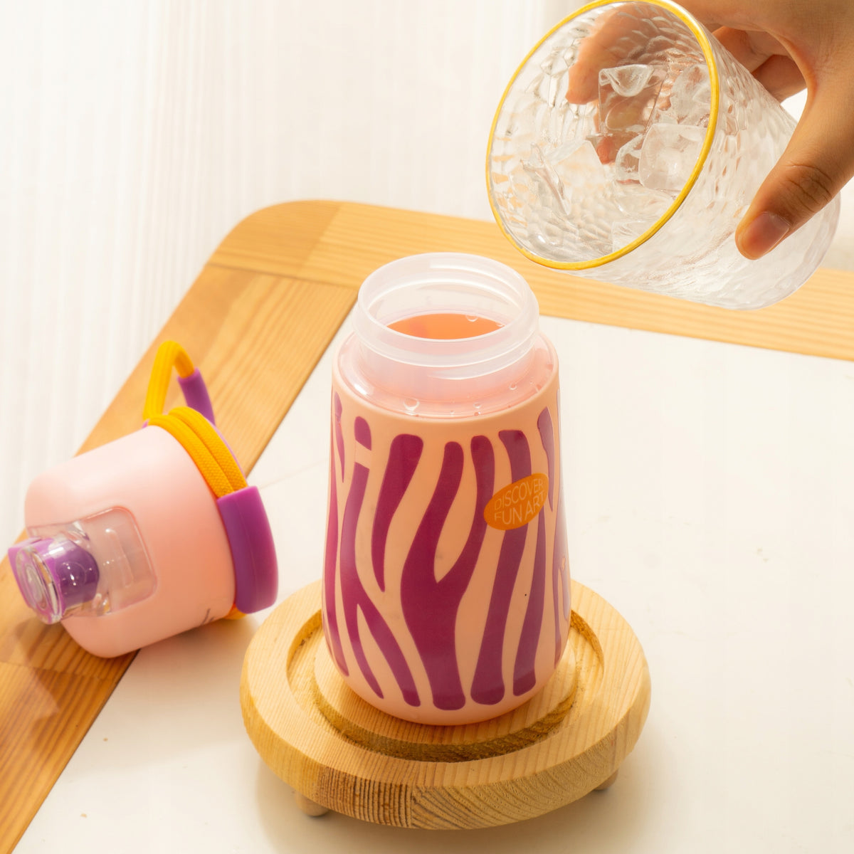 Mideer Portable Spray Cup Water Bottle Blush Pink - Cooling Mist