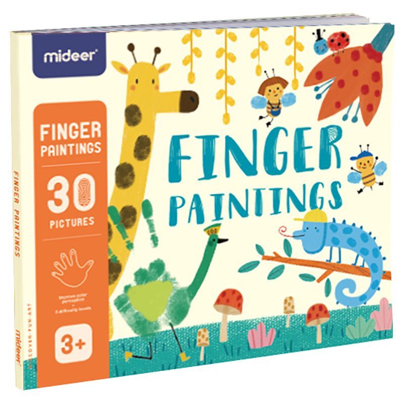 Mideer Finger Paint Art Book – Creative Painting Book for Kids - Ages 3+