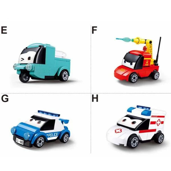 Sluban Powerbricks Pull Back Car Collectibles