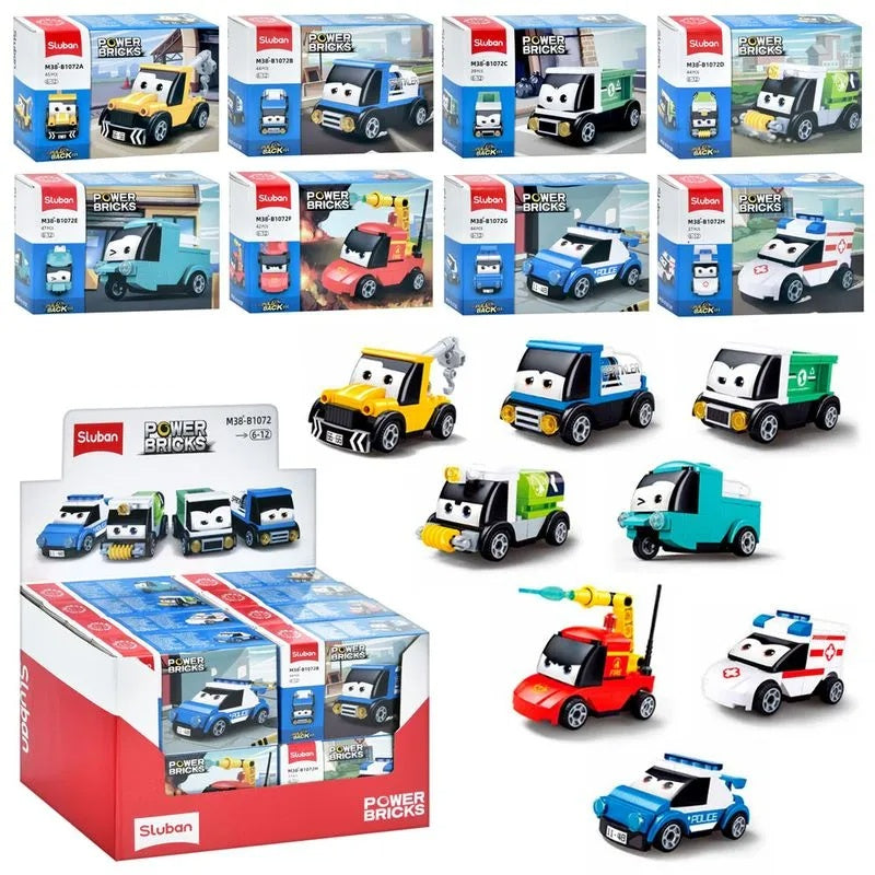 Sluban Powerbricks Pull Back Car Collectibles