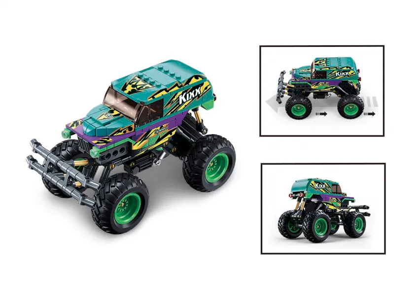 Sluban Power Bricks Off-Road Vehicle 252 Pieces - Pull-Back Toy