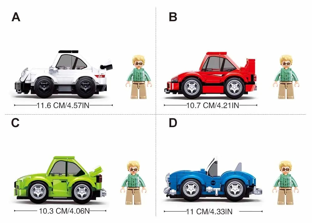 Sluban MCAR Hell of Flush Classic Car - 4-in-1 Building Set