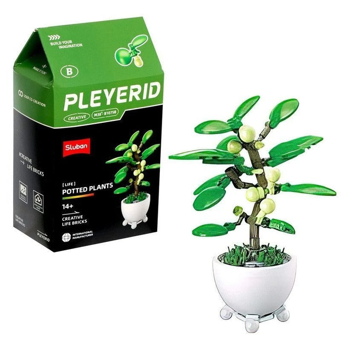Sluban Tropical Potted Plant - Buildable Flower Decor