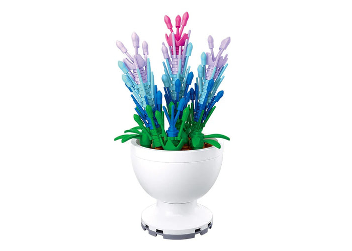 Sluban Flowers Lavender Building Block Set - Buildable Flower Model