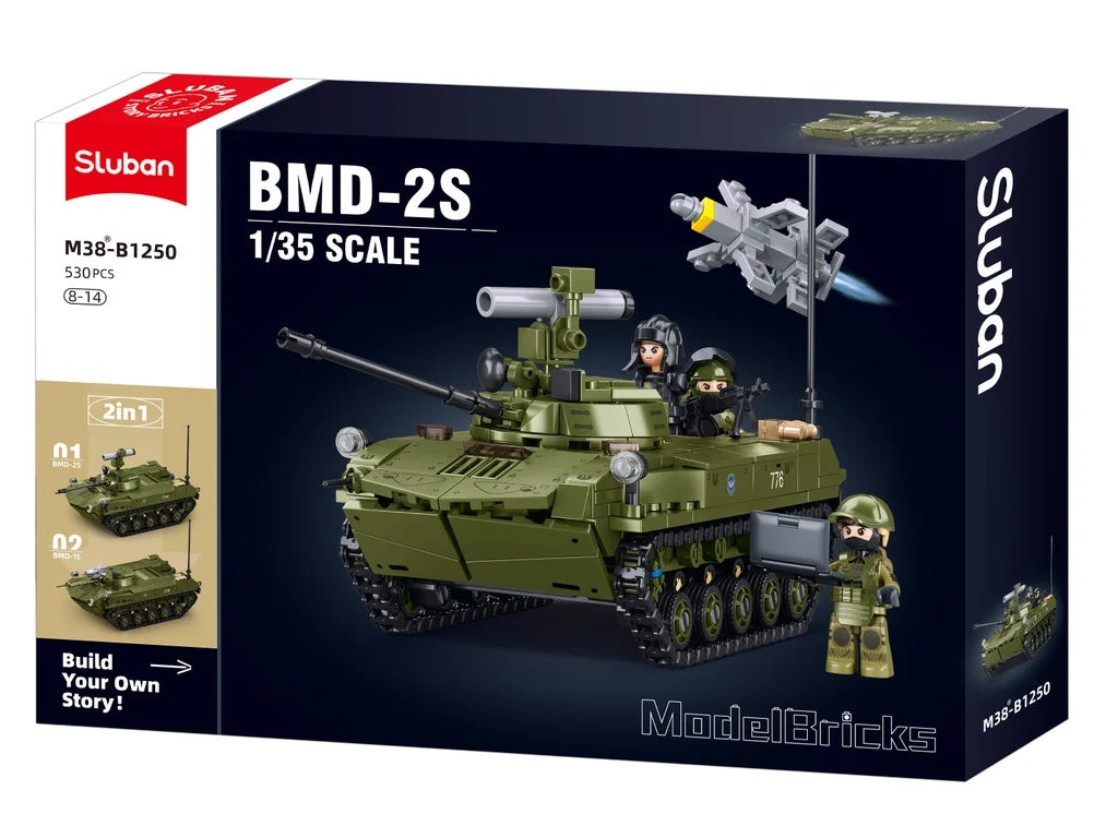 Sluban ModelBricks BMD-2S Airborne Vehicle 516 Pieces - 2-in-1 Set