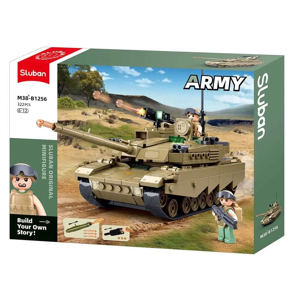 Sluban Army OEF-M1XS Main Battle Tank - 314-Piece Building Set