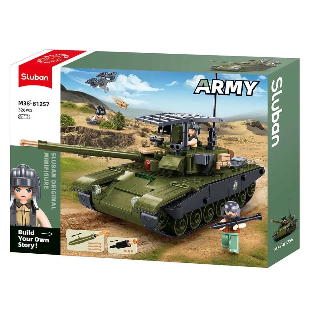 Sluban Army IFR-T90AS Main Battle Tank - 318-Piece Building Set