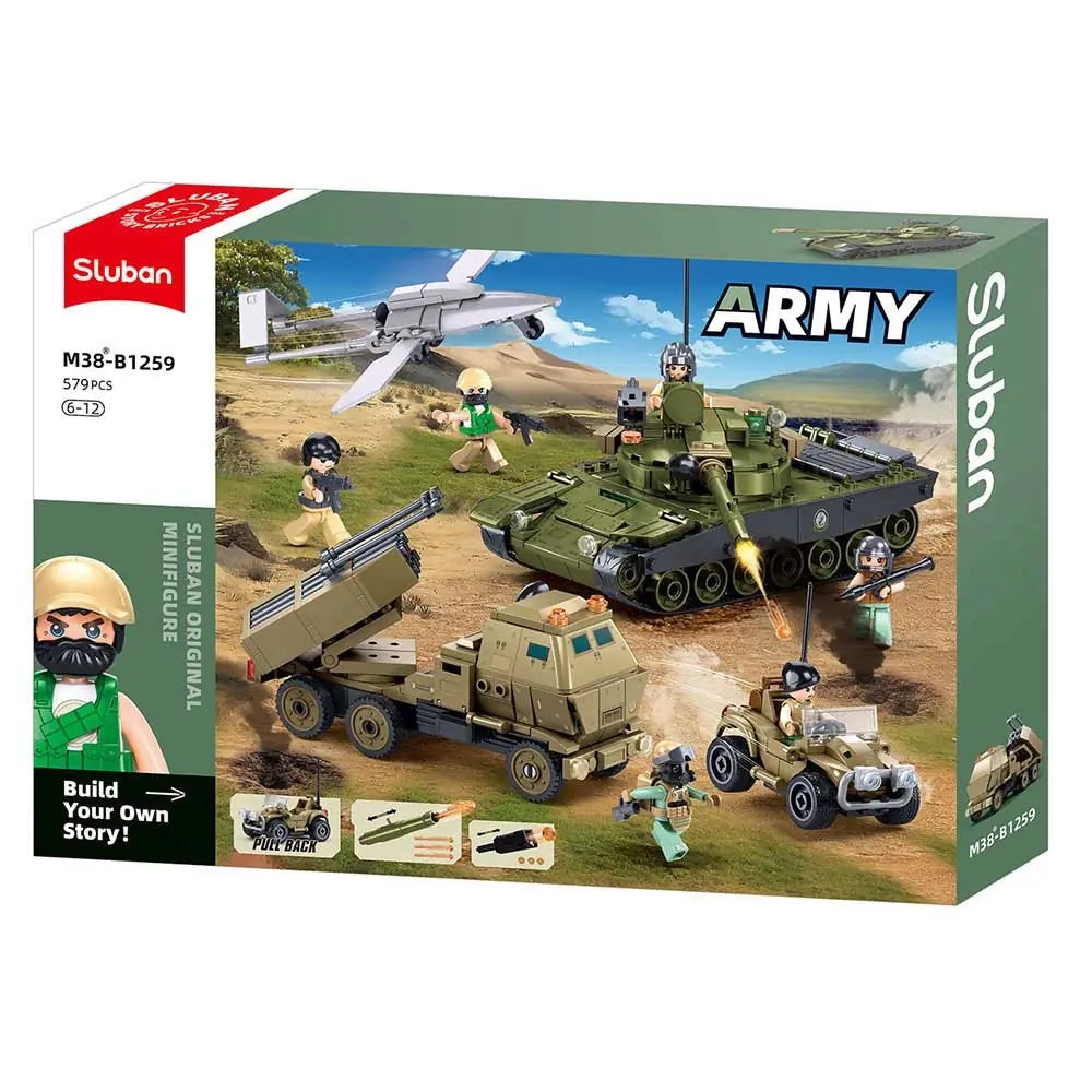 Sluban Army Operation Hunt and Eliminate - 557-Piece Set