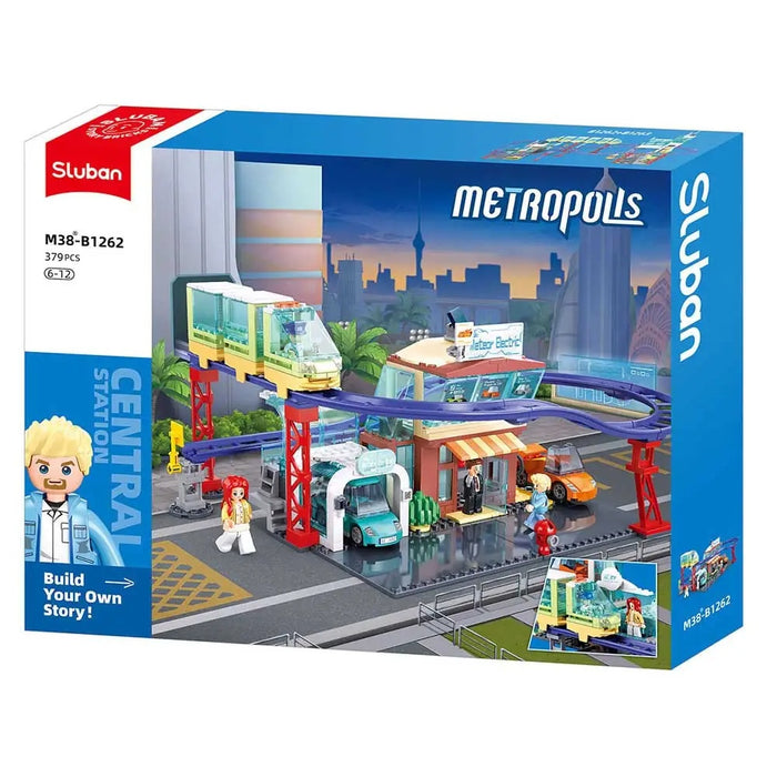 Sluban Metropolis New Energy Vehicle Store - 371-Piece Set