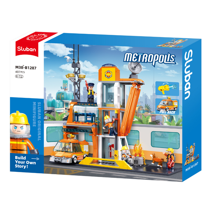 Sluban Metropolis Rescue Headquarters - Building Set