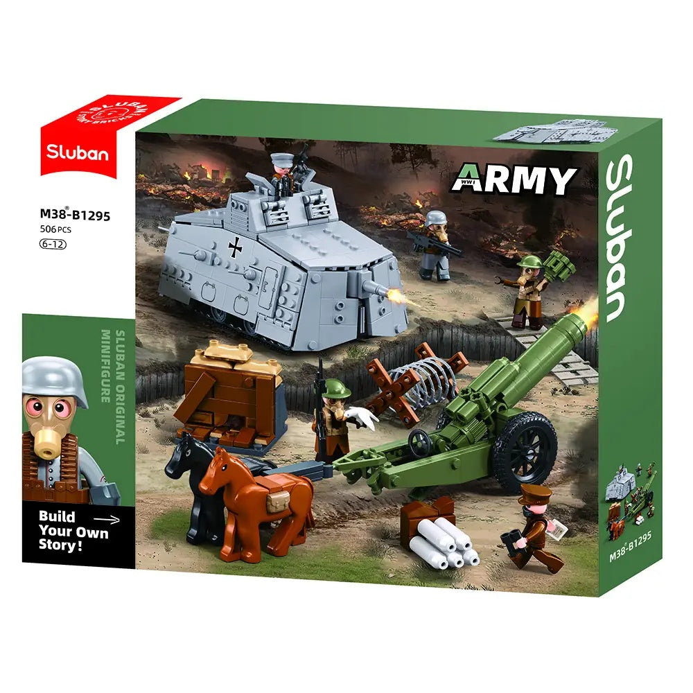 Sluban WWI-A7Vs Tank Offensive Building Model