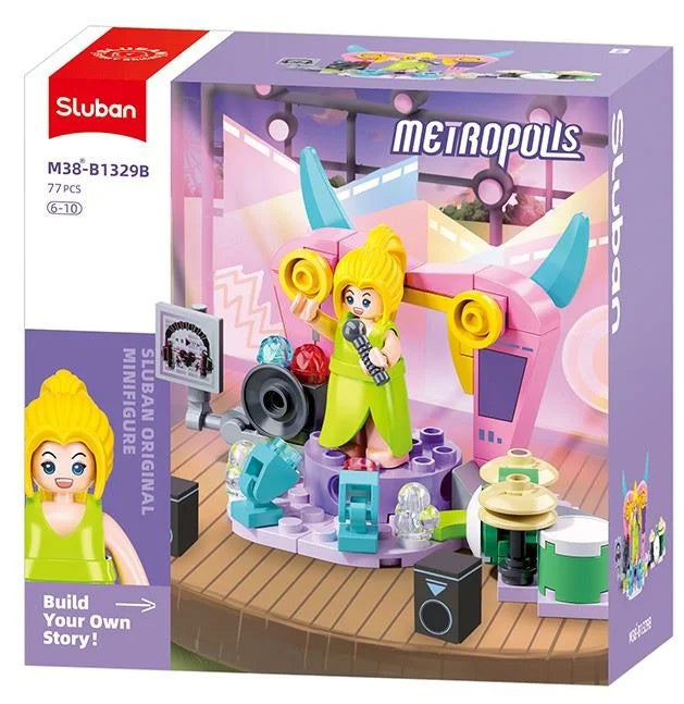 Sluban Metropolis Building Blocks - Girl 4 Types