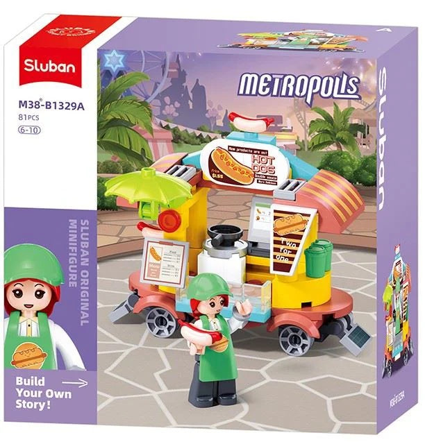 Sluban Metropolis Building Blocks - Girl 4 Types
