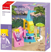 Sluban Metropolis Building Blocks - Girl 4 Types