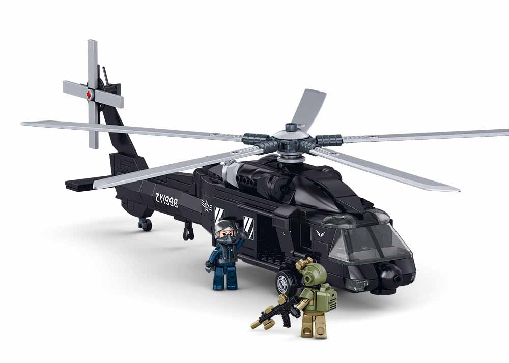 Sluban - Army-Z-20S Attack Helicopter 1/44 Pcs