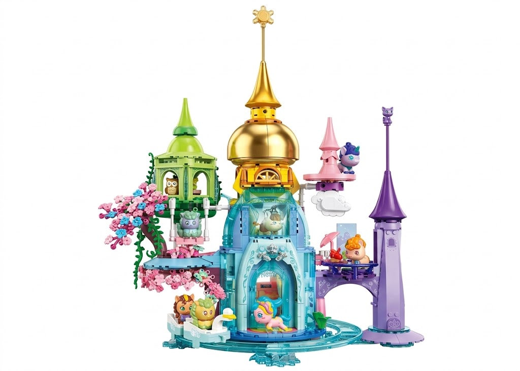 Sluban - Girls Dream-Unicorn Rainbow Castle 901 Pcs