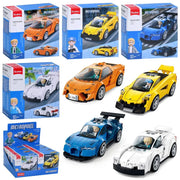 Sluban Metropolis-Sports Cars - 4 Types (8 Boxes in 1 Display Box)