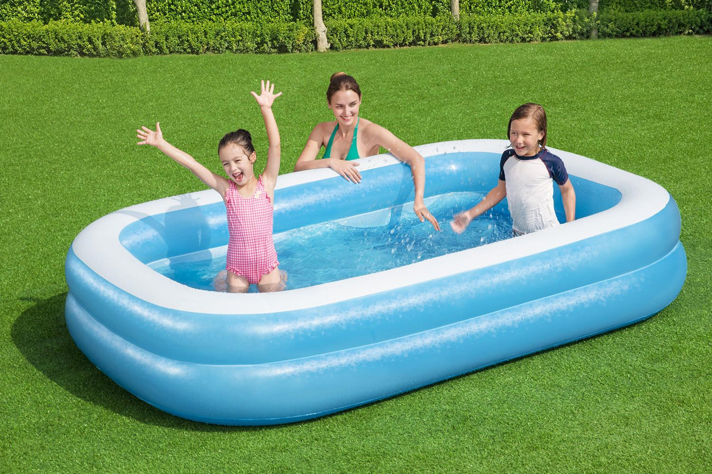 Bestway Rectangular Pool Blue 262 x 175 x 51cm - Ages 6+