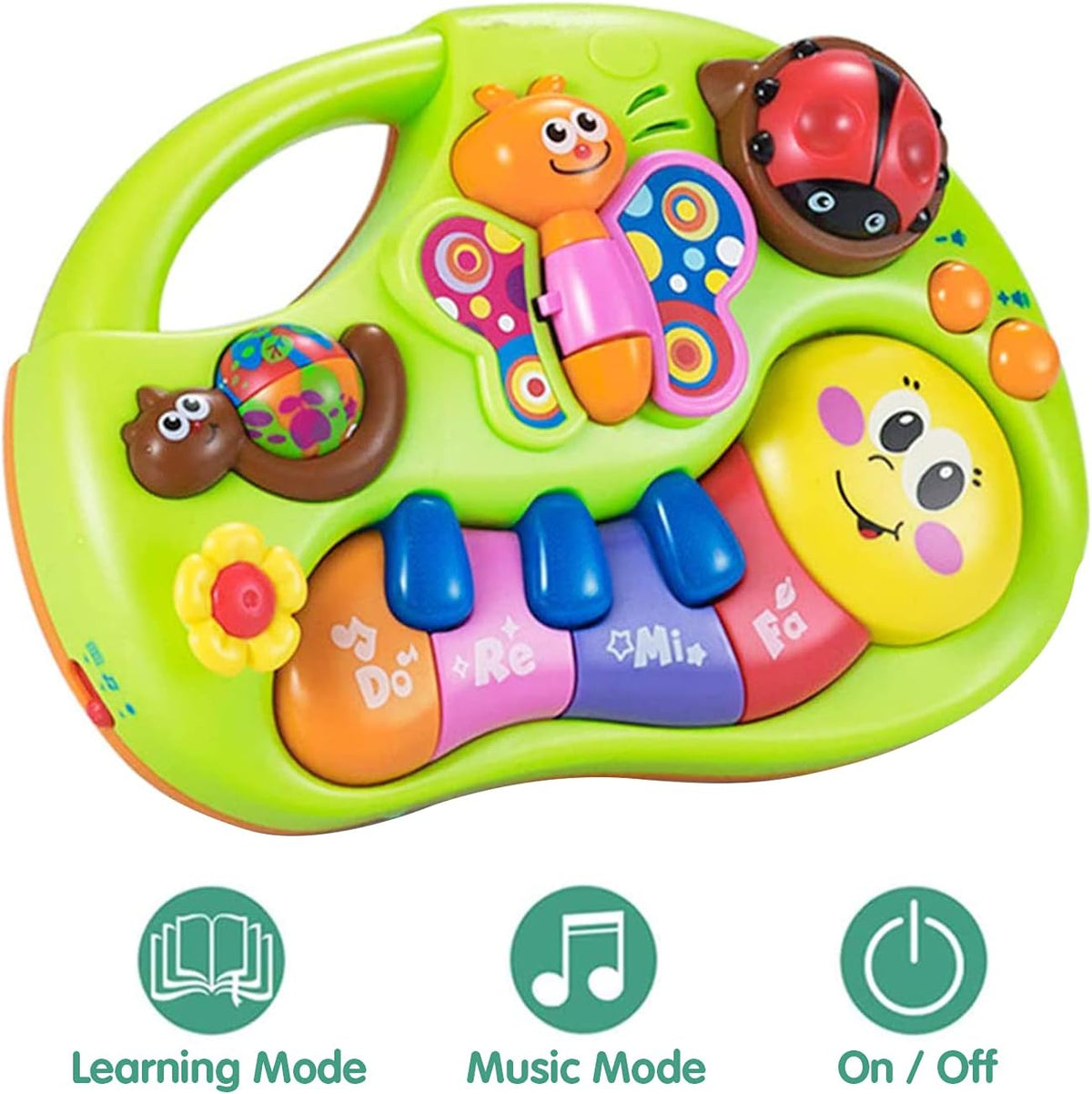 Hola Smile Face Fun Keyboard - Musical Toy for Toddlers