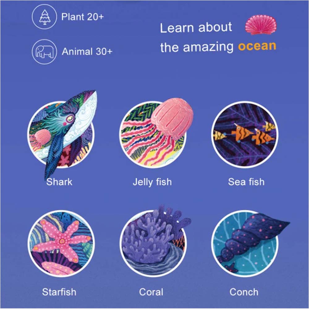 Mideer Large Animal Puzzle The Sea In A Seashell