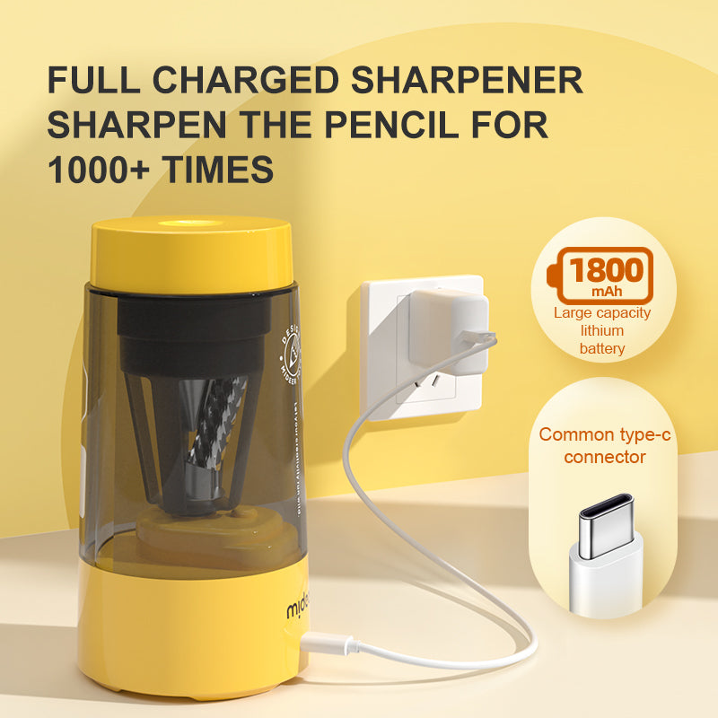 Mideer Automatic Pencil Sharpener - Sunny Yellow