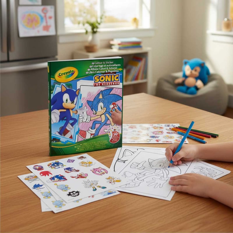 Crayola Colour and Sticker Sonic