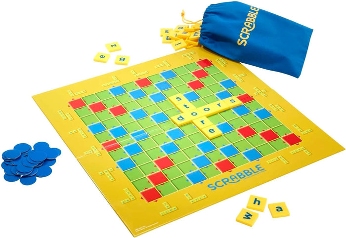 Scrabble Junior Kids Crossword Game 2 Games in 1