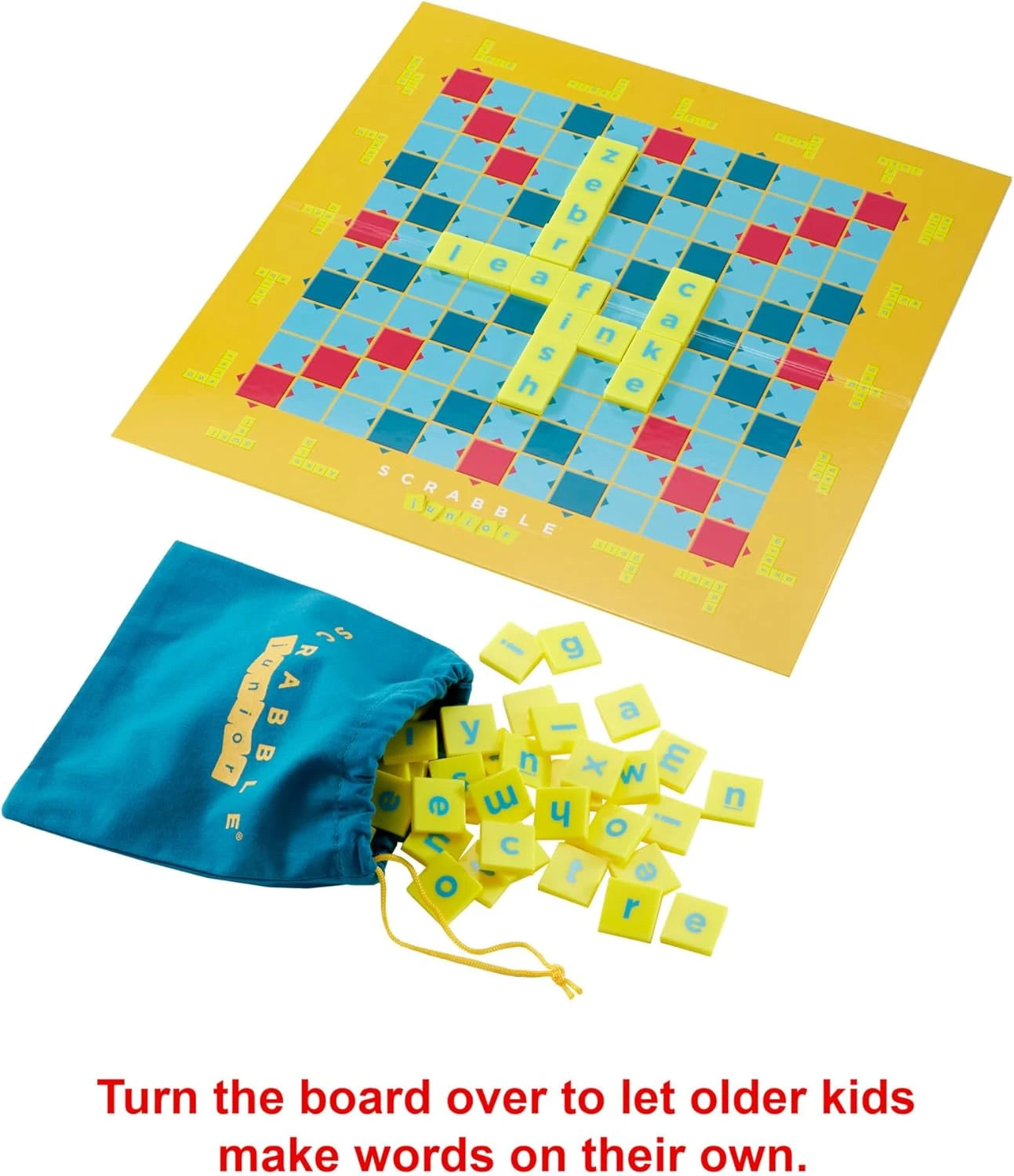 Scrabble Junior Kids Crossword Game 2 Games in 1