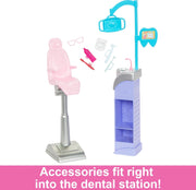 Barbie Dentist Playset with Toddler Patient and Clinic Accessories