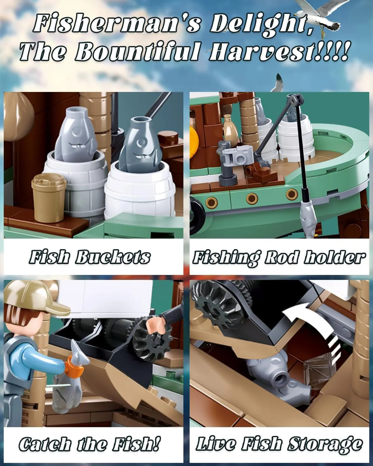 Sluban Fishing Boat Model Building Set