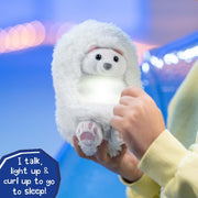 Curlimals Arctic Glow Perry the Polar Bear - Glowing Curling Plush