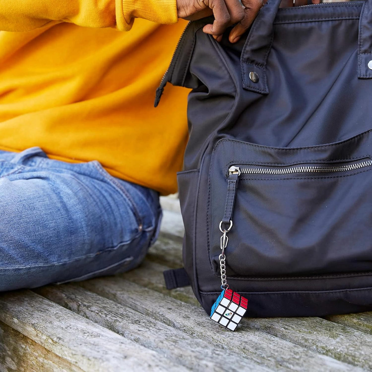 Rubik's Cube 3x3 Keychain - Mini Puzzle Cube