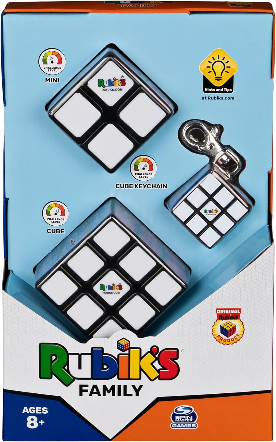 Rubik's Family Pack (Cube, Keychain, Mini Cube)