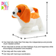 Pugs at Play Walking Buddy 6.5in - Interactive Walking Pug Plush