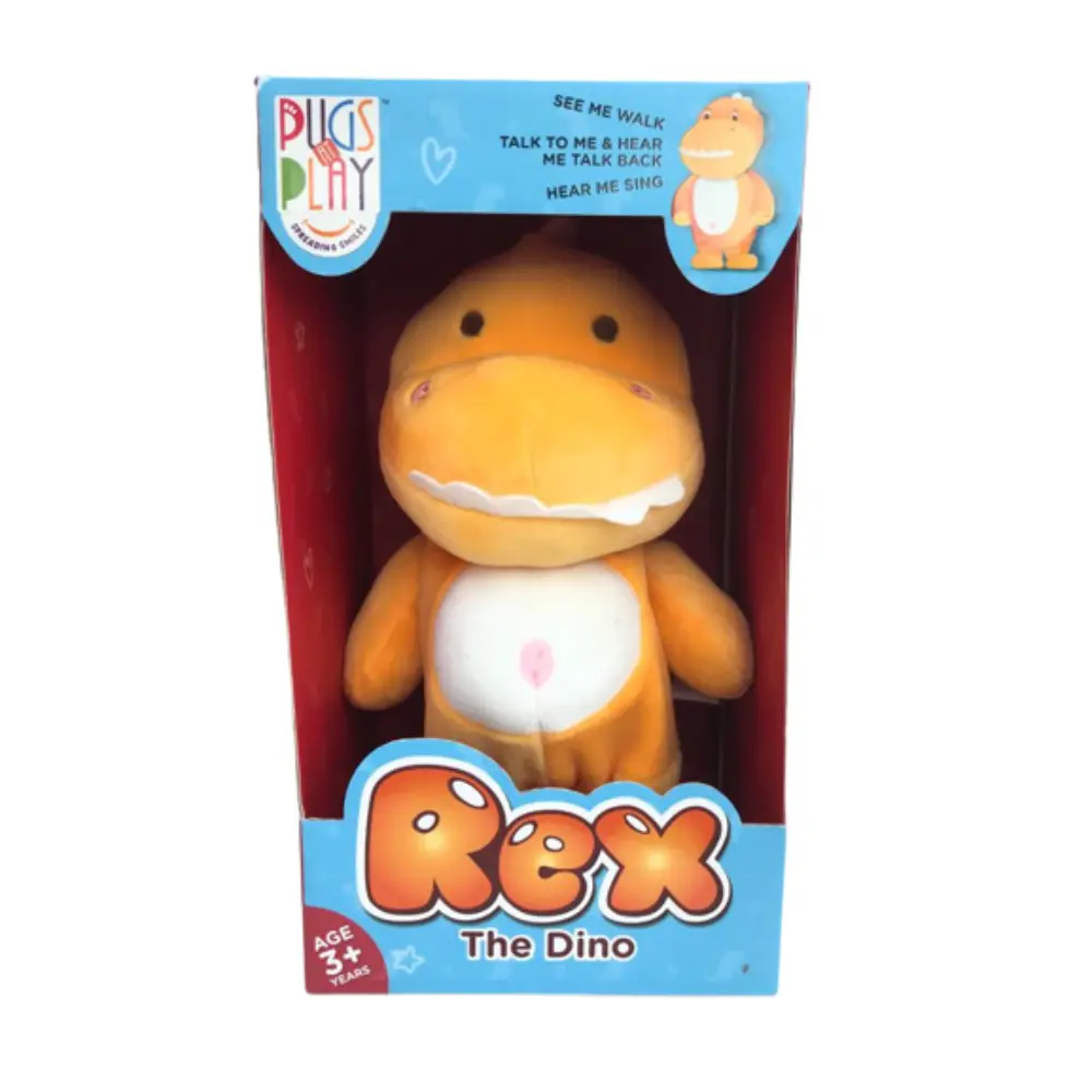 Pugs at Play Walking and Talking Rex - Interactive Pug Plush