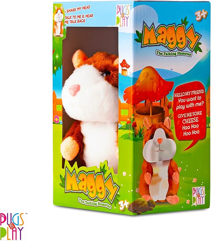 Pugs at Play Talking Maggy 7in - Interactive Talking Pug Plush