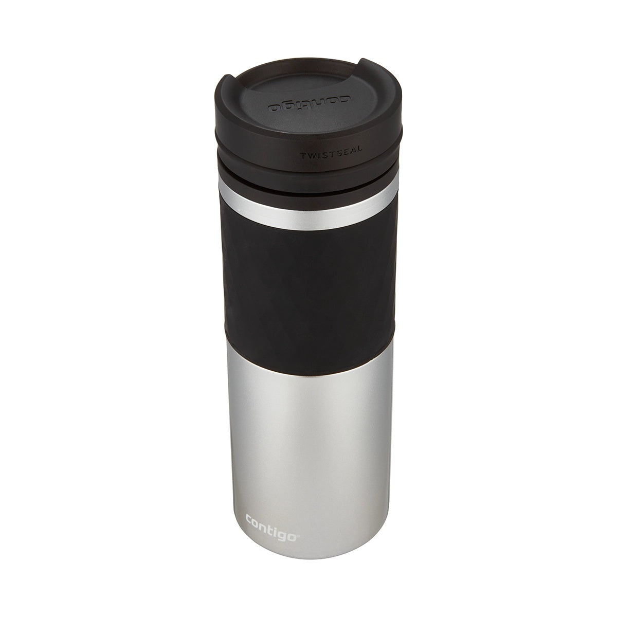 Contigo Twistseal Glaze Vacuum Insulated Stainless Steel Travel Mug 470 ML, Silver