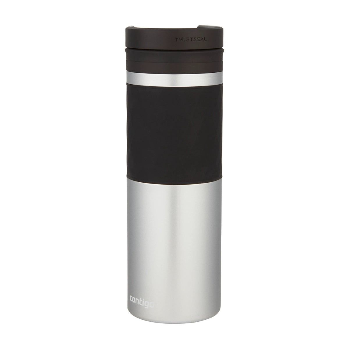 Contigo Twistseal Glaze Vacuum Insulated Stainless Steel Travel Mug 470 ML, Silver