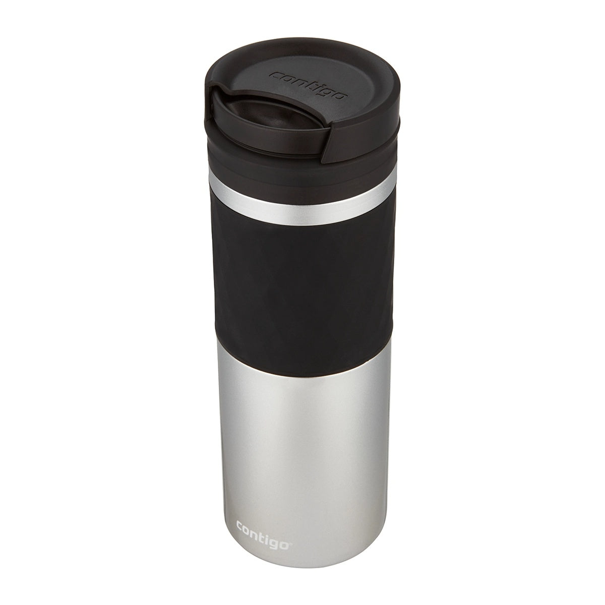 Contigo Twistseal Glaze Vacuum Insulated Stainless Steel Travel Mug 470 ML, Silver