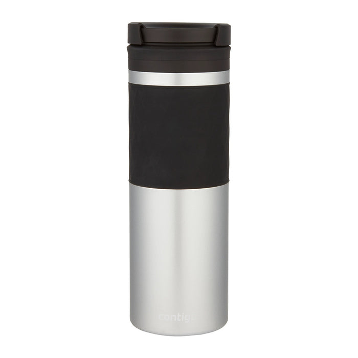 Contigo Twistseal Glaze Travel Mug 470ml Silver - Ceramic Mug
