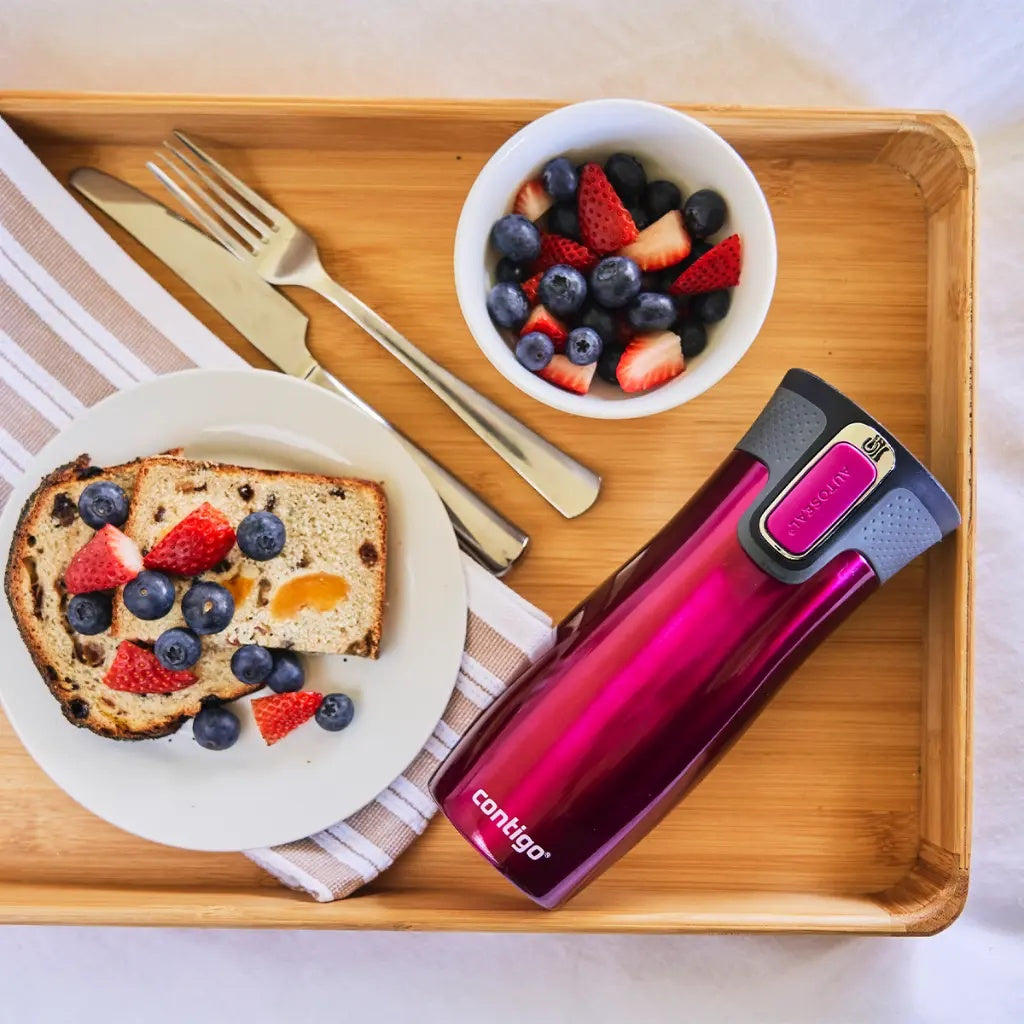 Contigo Autoseal West Loop Vacuum Insulated Stainless Steel Travel Mug 470 ML, Raspberry